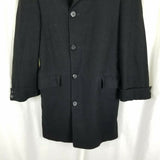 Vintage Sterlingware Coat of Distinction Plaid Peacoat Winter Wool Coat Mens S M