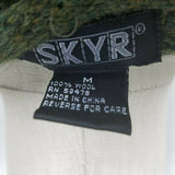 Skyr 100% Wool Birdseye Nordic Fair Isle Rolled Neck Sweater Womens M Vintage