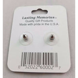 Red Maine Lobsters Lasting Memories Stud EARRINGS Pewter Made in the USA Metal