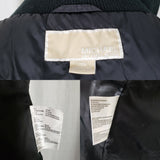 Michael Kors Black Goose Down Jacket Parka Coat Womens L Puffer Knit Collar