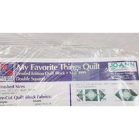 JoAnn My Favorite Things Quilt Block of the Month May 1999 Double Squares Kit