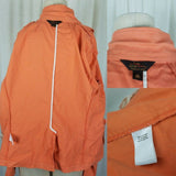 LL Bean Signature Apricot Cotton Summer Weight Blazer Jacket Womens 14 Stretch