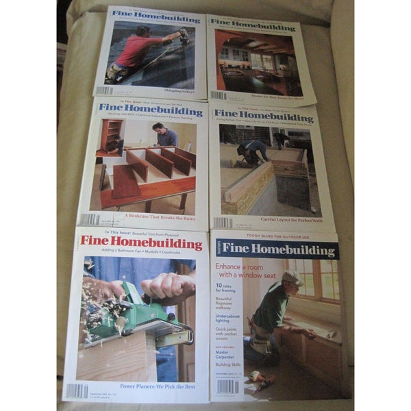 Fine Homebuilding Back Issues Magazines Lot of 6 Entire Year 2003 DIY Remodeling
