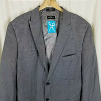 Marc Ecko Cut & Sew Multitask Gray Vegan Wool Sportcoat Jacket Blazer Mens 46R