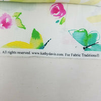 Kathy Davis Studios Fabric Traditions Butterflies Fabric 1 yard 2015 Material