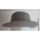 Vintage Adams Premier Quality Aqua Shed Gray Fedora Wool Felt Hat 6 7/8 Chapeau