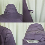 Vintage Mod MCM Purple Long Rain Trench Coat Womens 14P Lilac Lavender 60s 70s