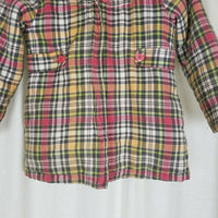 Gymboree Hooded Insulated Pink Checked Zip Up Jacket Girls 7 Pink Yellow 2009