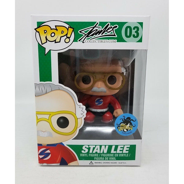 Funko Pop! Stan Lee Collectibles 03 2015 Comikazi Exclusive Red Superhero Toys