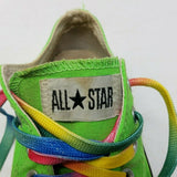 Converse All Star Pride Neon Lime Green Lo Tops Fashion Sneakers Shoes Womens 7