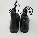 Bass Combat Boots Black Leather Military Look Steampunk Punk Bryce Mens 8.5