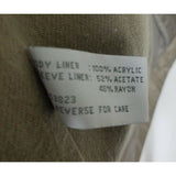 Ms. Cambridge Metallic All Weather Trench Coat Womens M Cinch Waist Cape Top Tan