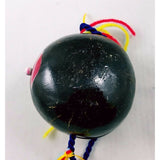 Vintage 1950s Painted Coconut Shell Girls Head Purse Tiki Kitsch Hawaii Souvenir