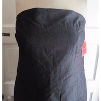 Isaac Mizrahi Strapless Indigo Denim Blue Jean Pleated Sundress Dress NWT Womens