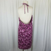 Eddie Bauer Aster Purple Freedry Convertible Halter Dress Womens 2XL Stretch