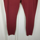 Evy's Tree Denim Skinnies Ponte Pants Skinny Jeans Jeggings Leggings Maroon 2X