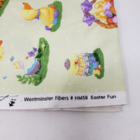 Easter Fun Chicks Eggs Free Spirit Westminster Hallmark Fabric 3.75 Yards HM58