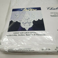 Chablis Great Bay Lace Company Floral Rectangle Tablecloth 52 x 70 Liechtenstein