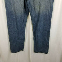 LRG Embellished GRAPHIC Patches Hip Hop Jeans Blue Denim Mens 38 40x32 Mountains