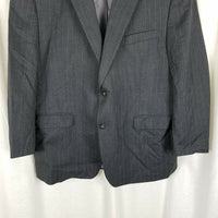 Lauren Ralph Lauren Gray Pinstripe Worsted Wool Sportcoat Jacket Blazer Mens 46S