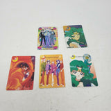 SAILOR MOON LOT OF 5 JAPANESE PRISM HOLO TRADING CARDS Textured Thick Men Man