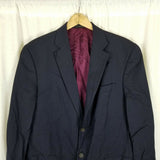 John W. Nordstrom Balticwood Wool Sportcoat Jacket Blazer Mens 41R Navy Blue