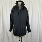 Vintage Obermeyer Anorak Black Puffer Ski Jacket Winter Parka Womens 16 Puffie