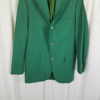 Brooks Brothers 346 Irish Kelly Masters Green Sportcoat Jacket Blazer Mens 39