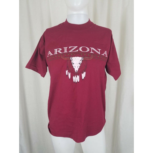 Vintage Arizona Travel Souvenir Tee Shirt TShirt Dreamcatcher Steer Head Mens L