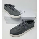 Steve Madden P-Yasser Fuzzy Gray Lo Tops Lace Up Shoes Sneakers Mens size 8 1135