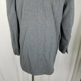 Blue Eagle Les Copains Worsted Wool 3/4 Walking Car Coat Peacoat Womens 46 Gray