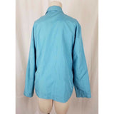 Casual Corner Lightweight All Weather Windbreaker Full Zip Up Jacket Womens M