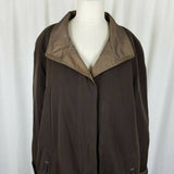 Gallery Petites Rain Trench Coat Long Maxi Womens PL Removable Zip Out Liner