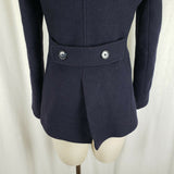JCrew Stadium Cloth Nello Gori Wool Military Double Breasted Peacoat Womens 2