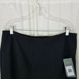 Lysse Perfect High Waist Skirt Plus Size Womens 1X Black Tailored Pencil Pull On