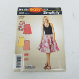 Simplicity Sewing So Easy Pattern Twirl Skirt 2906 Womens 8 10 12 14 16 18 UNCUT