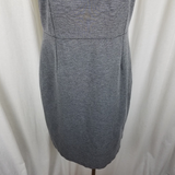 J.Crew Mercantile Weighted Jersey Knit Tunic Sheath Dress Womens 12 Heather Gray
