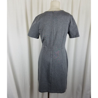 J.Crew Mercantile Weighted Jersey Knit Tunic Sheath Dress Womens 12 Heather Gray