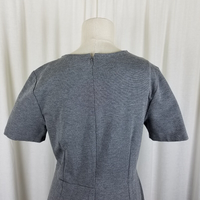 J.Crew Mercantile Weighted Jersey Knit Tunic Sheath Dress Womens 12 Heather Gray