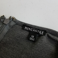 J.Crew Mercantile Weighted Jersey Knit Tunic Sheath Dress Womens 12 Heather Gray