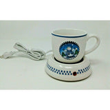 Let It Snow 2 Piece Snowman Mug And Electric Coffee Tea Hot Beverage Warmer