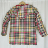 Gymboree Hooded Insulated Pink Checked Zip Up Jacket Girls 7 Pink Yellow 2009