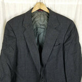 Hart Schaffner & Marx Herringbone Striped Wool Sportcoat Jacket Blazer Mens 42R