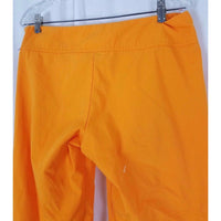Nike Cropped Parachute Capri Pants Cinch Ankles Womens M Cotton Yellow Orange