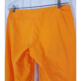 Nike Cropped Parachute Capri Pants Cinch Ankles Womens M Cotton Yellow Orange