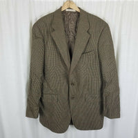 Polo University Club Ralph Lauren Wool Checked Sportcoat Jacket Blazer Mens 44 T