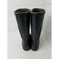 Wool Blanket Lined Rubber Rain Boots Galoshes Waterproof Pull-on Canada Womens 7