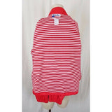 Vintage Weather Tamer Striped Flannel Lined Red Windbreaker Jacket Womens 10 USA