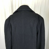 Jones New York Double Breasted Winter Wool Military Short Peacoat Coat Womens L