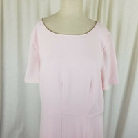 Ann Taylor Factory Fit & Flare Pale Pink Chiffon Twirl Dress Womens 16 NWT $110